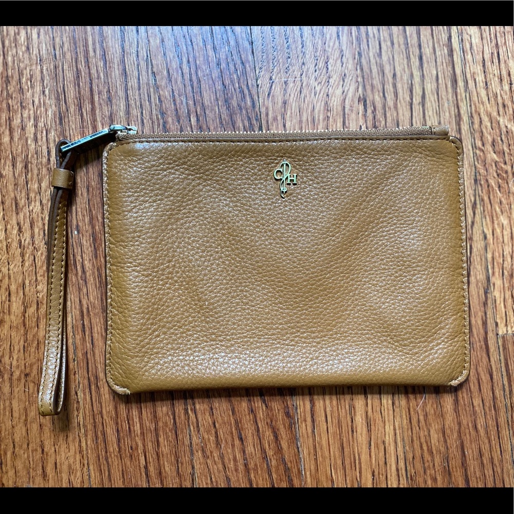 Cole Haan Tan Leather Clutch Wristlet